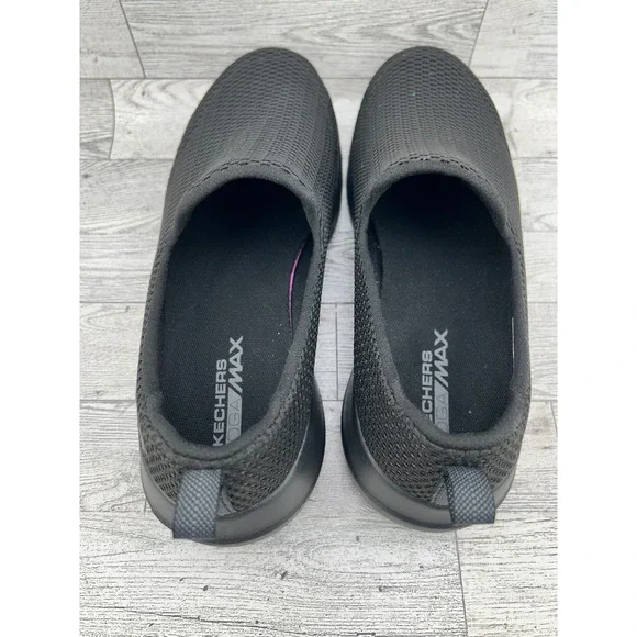 Skechers GoWalk Joy Women Size 7.5 Black Mesh Slip On Walking Shoes 15600TX BBK - Picture 10 of 13